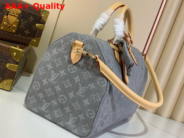 Louis Vuitton Speedy Soft 30 in Washed Gray Monogram Denim M13344 Replica