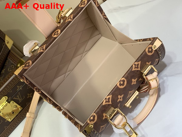 Louis Vuitton Speedy Trunk 20 Monogram Coated Canvas with Vintage Travel Stickers M29470 Replica