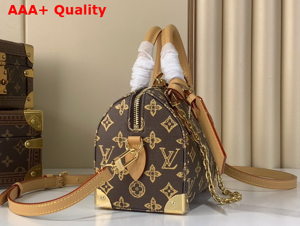 Louis Vuitton Speedy Trunk 20 Monogram Origine Ebene Coated Canvas M28102 Replica