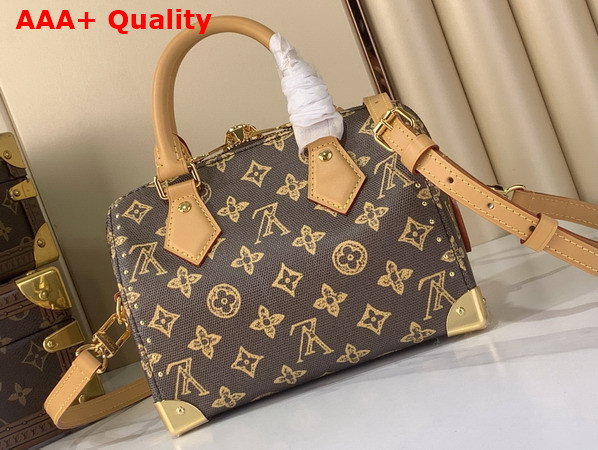 Louis Vuitton Speedy Trunk 20 Monogram Origine Ebene Coated Canvas M28102 Replica