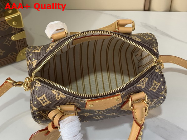Louis Vuitton Speedy Trunk 20 Monogram Origine Ebene Coated Canvas M28102 Replica