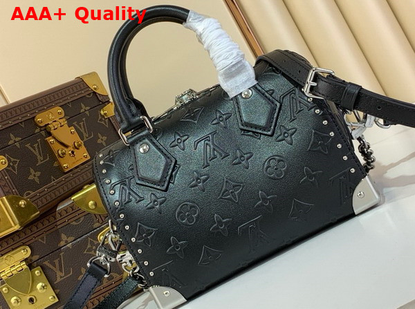 Louis Vuitton Speedy Trunk 20 in Black Monogram Calf Leather M14575 Replica