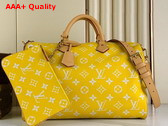 Louis Vuitton Speedy p9 Bandouliere 40 Yellow Soft Calfskin M24419 Replica