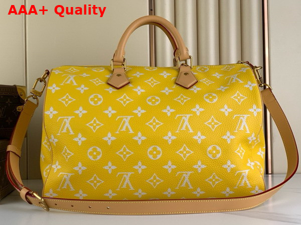 Louis Vuitton Speedy p9 Bandouliere 40 Yellow Soft Calfskin M24419 Replica