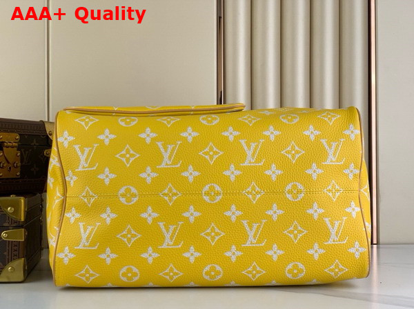 Louis Vuitton Speedy p9 Bandouliere 40 Yellow Soft Calfskin M24419 Replica