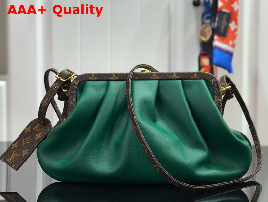 Louis Vuitton Spring Summer 2020 Show Clutch Bag Green and Yellow Calf Leather Replica