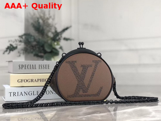 Louis Vuitton Spring Summer 2020 Show Round Chain Clutch Bag Monogram and Monogram Reverse Canvas Replica