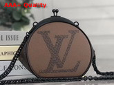 Louis Vuitton Spring Summer 2020 Show Round Chain Clutch Bag Monogram and Monogram Reverse Canvas Replica