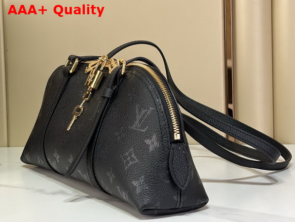 Louis Vuitton Squire East West Handbag in Boldly Black Calfskin Leather M3A167 Replica