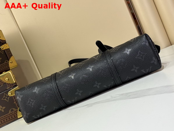 Louis Vuitton Squire East West Handbag in Boldly Black Calfskin Leather M3A167 Replica