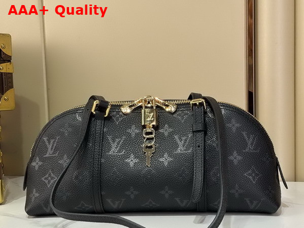 Louis Vuitton Squire East West Handbag in Boldly Black Calfskin Leather M3A167 Replica