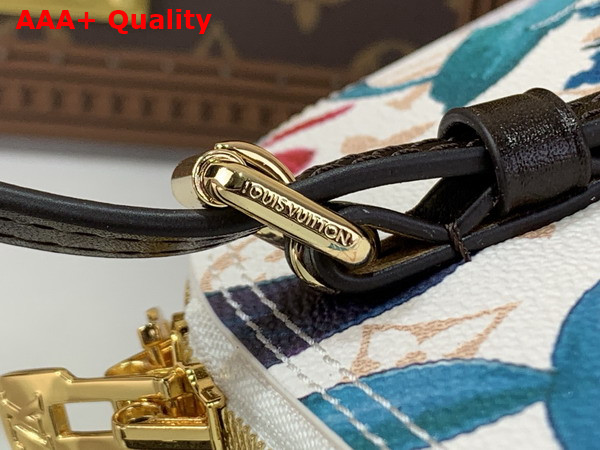 Louis Vuitton Squire East West Handbag in Monogram Dune Coated Canvas with a Colorful Floral Pattern M29185 Replica