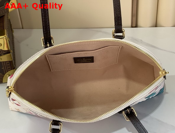 Louis Vuitton Squire East West Handbag in Monogram Dune Coated Canvas with a Colorful Floral Pattern M29185 Replica