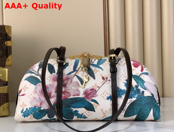 Louis Vuitton Squire East West Handbag in Monogram Dune Coated Canvas with a Colorful Floral Pattern M29185 Replica