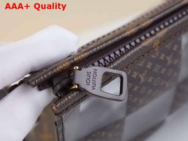 Louis Vuitton Standing Pouch Monogram Chess Coated Canvas and PVC M81588 Replica