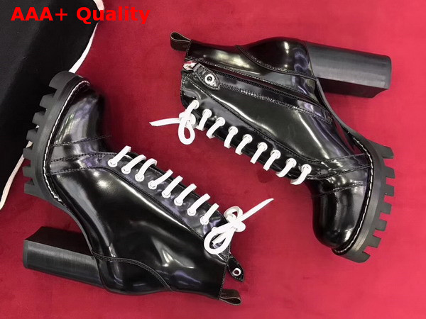 Louis Vuitton Star Trail Ankle Boot Black Glazed Calf Leather 1A2Y89 Replica