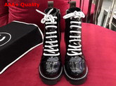 Louis Vuitton Star Trail Ankle Boot Black Glazed Calf Leather 1A2Y89 Replica