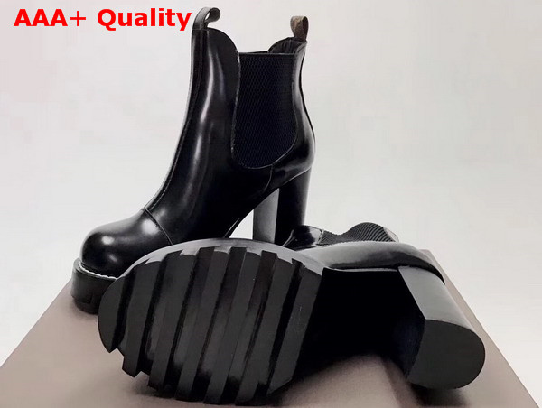 Louis Vuitton Star Trail Ankle Boot in Black Calf Leather Replica