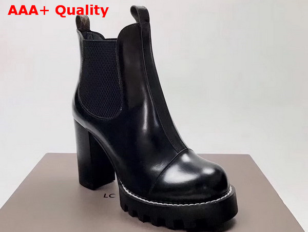 Louis Vuitton Star Trail Ankle Boot in Black Calf Leather Replica