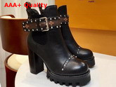 Louis Vuitton Star Trail Chelsea Ankle Boot in Black Calf Leather 1A4G5Y Replica