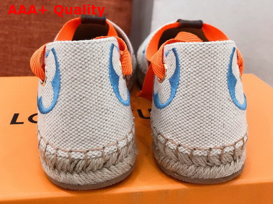 Louis Vuitton Starboard Flat Espadrille Blue Monogram Embroidered Canvas 1A8GCN Replica