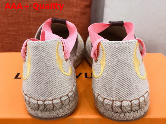 Louis Vuitton Starboard Flat Espadrille Jaune Monogram Embroidered Canvas 1A8GD2 Replica
