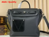 Louis Vuitton Steamer 30 in Black LV Touch Calfskin Leather M27061 Replica