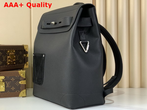 Louis Vuitton Steamer Backpack in Black LV Touch Calfskin Leather M27063 Replica