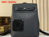 Louis Vuitton Steamer Backpack in Black LV Touch Calfskin Leather M27063 Replica