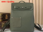 Louis Vuitton Steamer Backpack in Khaki Green LV Touch Calfskin Leather M26852 Replica