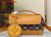 Louis Vuitton Steamer East West Wearable Wallet Multicolor LV Vers Damier Ebene Coated Canvas N00187 Replica
