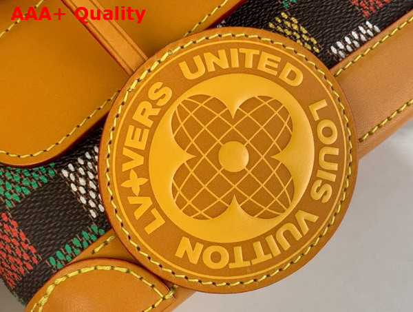 Louis Vuitton Steamer East West Wearable Wallet Multicolor LV Vers Damier Ebene Coated Canvas N00187 Replica