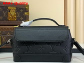 Louis Vuitton Steamer East West Wearable Wallet in Black Taurillon Monogram Embossed Cowhide Leather M13888 Replica
