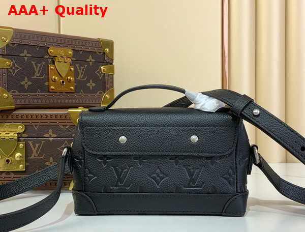 Louis Vuitton Steamer East West Wearable Wallet in Black Taurillon Monogram Embossed Cowhide Leather M13888 Replica