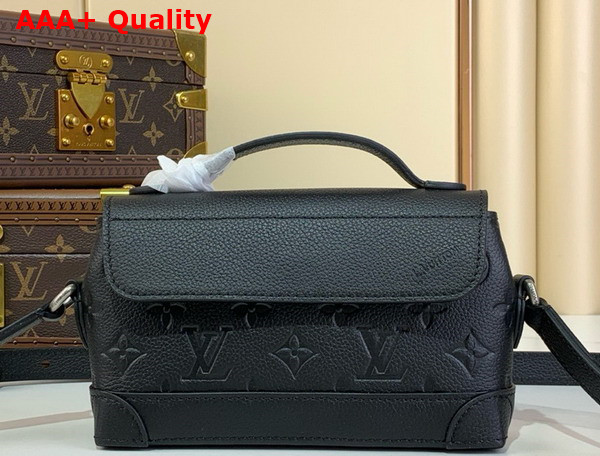 Louis Vuitton Steamer East West Wearable Wallet in Black Taurillon Monogram Embossed Cowhide Leather M13888 Replica