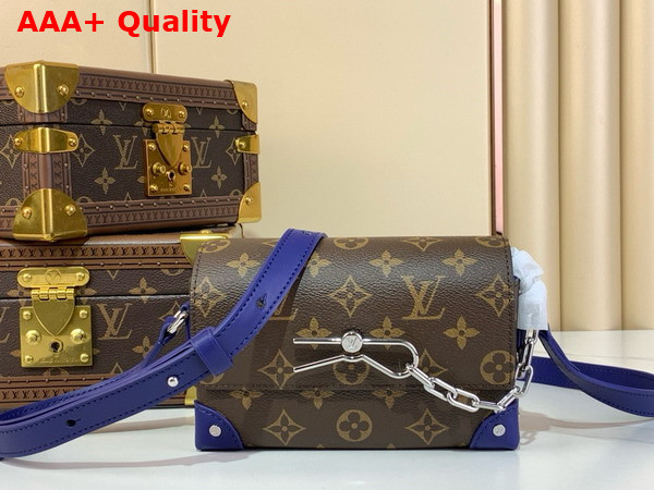 Louis Vuitton Steamer Wearable Wallet Indigo Blue Monogram Macassar Coated Canvas M12810 Replica