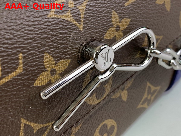 Louis Vuitton Steamer Wearable Wallet Indigo Blue Monogram Macassar Coated Canvas M12810 Replica