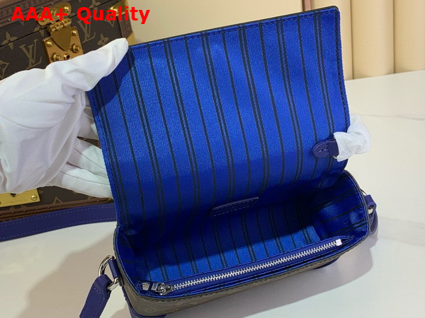 Louis Vuitton Steamer Wearable Wallet Indigo Blue Monogram Macassar Coated Canvas M12810 Replica