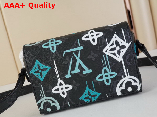 Louis Vuitton Steamer Wearable Wallet LV Graffiti Green M81852 Replica