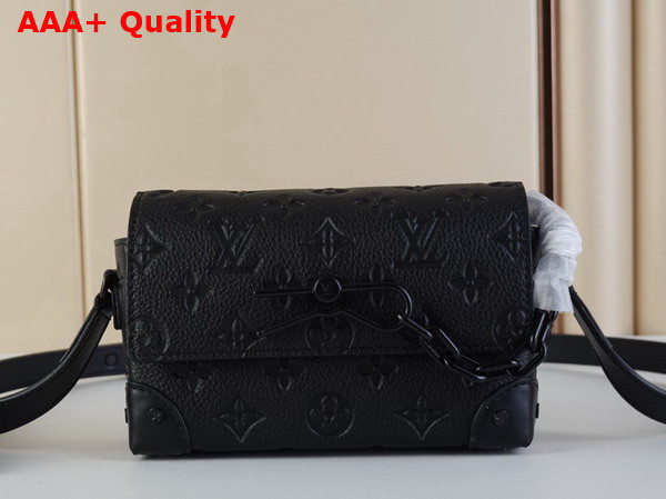 Louis Vuitton Steamer Wearable Wallet in Black Taurillon Monogram Leather M81746 Replica