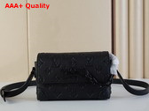 Louis Vuitton Steamer Wearable Wallet in Black Taurillon Monogram Leather M81746 Replica