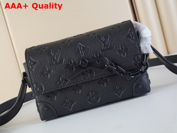Louis Vuitton Steamer Wearable Wallet in Black Taurillon Monogram Leather M81746 Replica