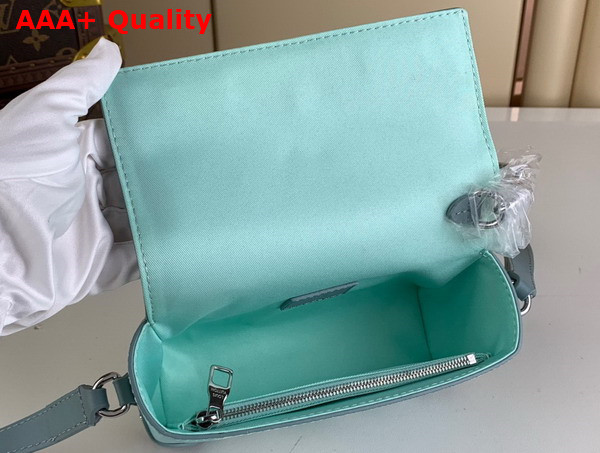 Louis Vuitton Steamer Wearable Wallet in Crystal Blue Monogram Aquagarden Coated Canvas M22637 Replica