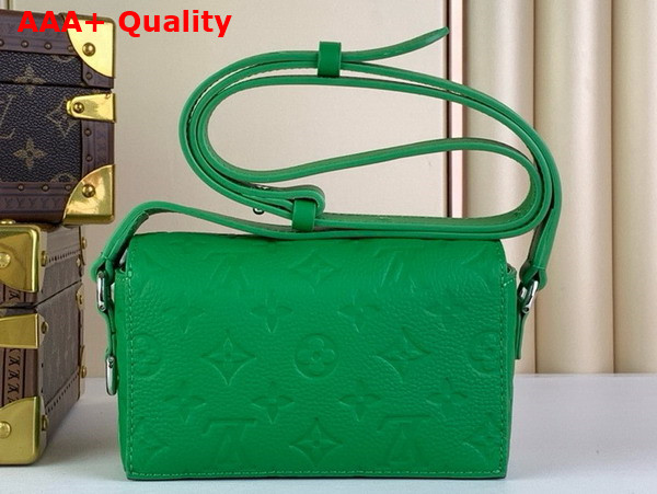 Louis Vuitton Steamer Wearable Wallet in Green Taurillon Monogram Cowhide Leather M82918 Replica