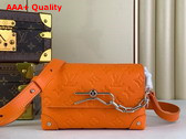 Louis Vuitton Steamer Wearable Wallet in Orange Taurillon Monogram Cowhide Leather M82916 Replica