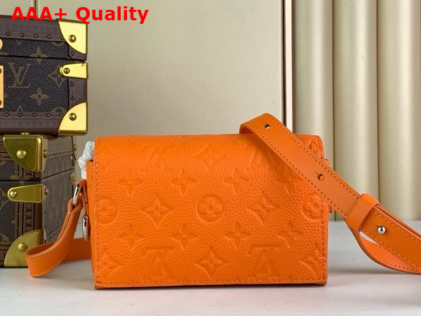 Louis Vuitton Steamer Wearable Wallet in Orange Taurillon Monogram Cowhide Leather M82916 Replica