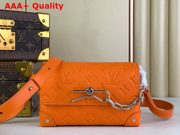 Louis Vuitton Steamer Wearable Wallet in Orange Taurillon Monogram Cowhide Leather M82916 Replica