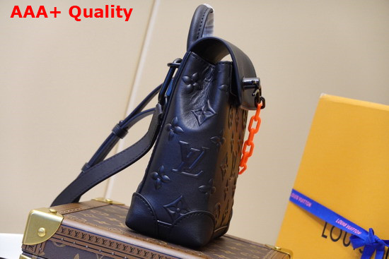 Louis Vuitton Steamer XS Bag in Black Monogram Seal Cowhide Leather Replica