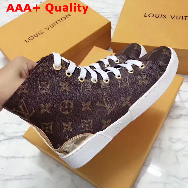 Louis Vuitton Stellar Sneaker Boot Monogram Canvas Features a Side Zip for Easy Fitting 1A2XPK Replica