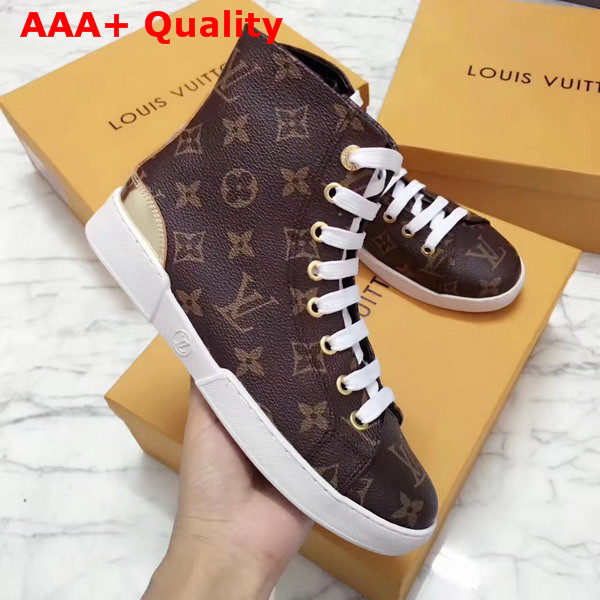 Louis Vuitton Stellar Sneaker Boot Monogram Canvas Features a Side Zip for Easy Fitting 1A2XPK Replica